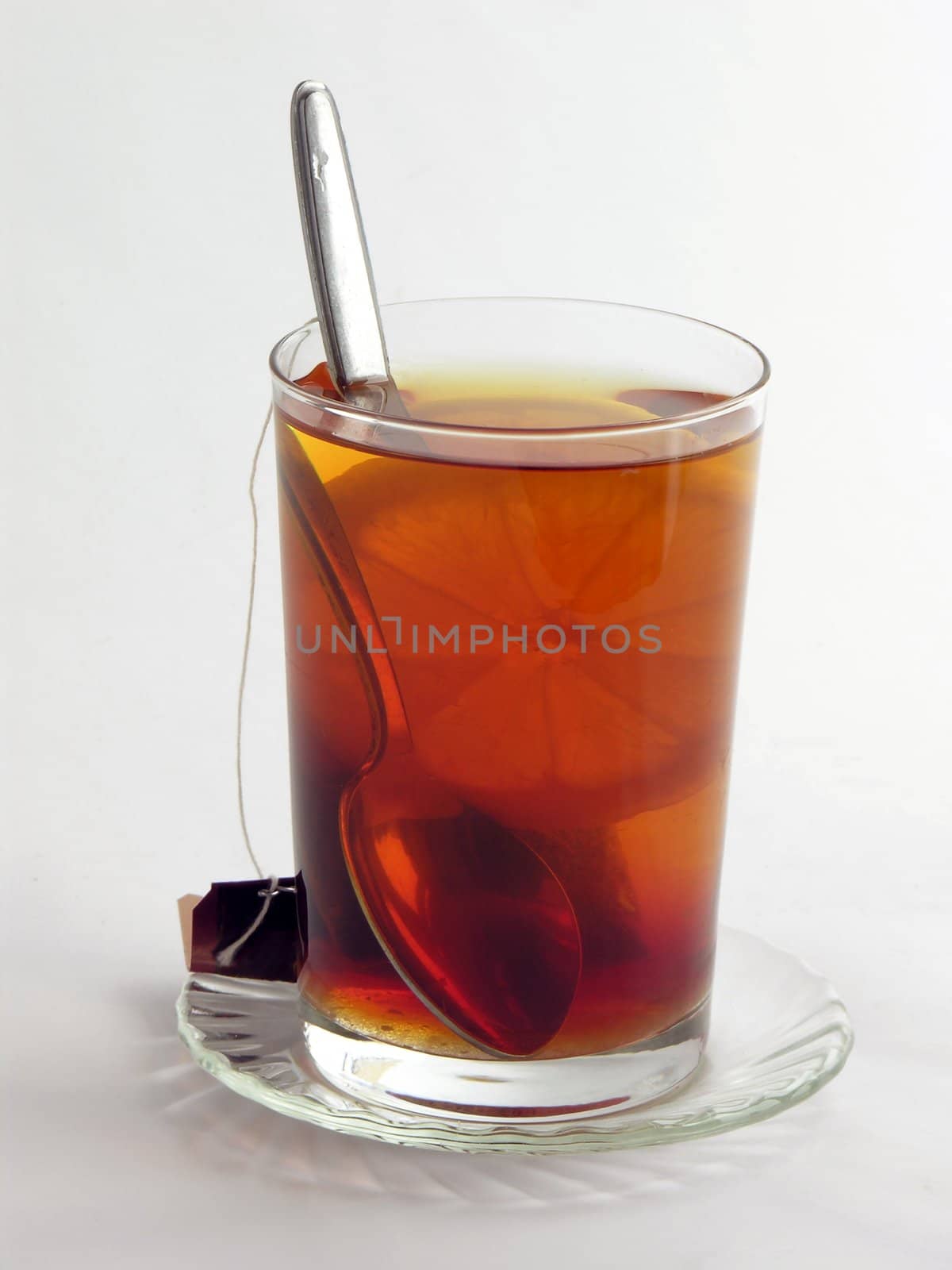 glass of hot strong tea by RAIMA