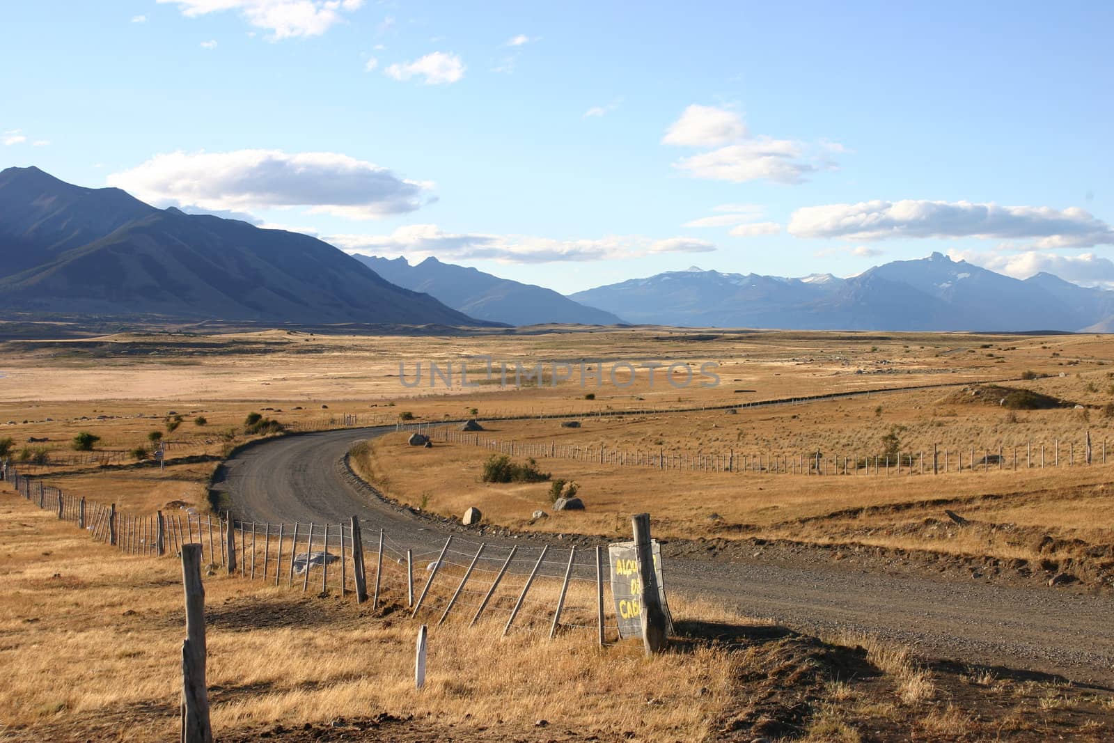 Landscape in patagonia close to El Calafate - perito moreno