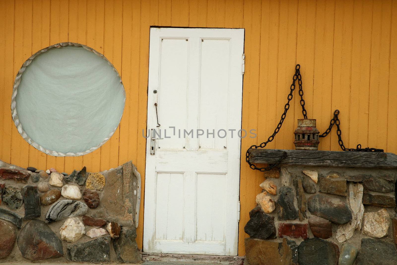 Village of wlotzkasken in namibia close to swakopmund