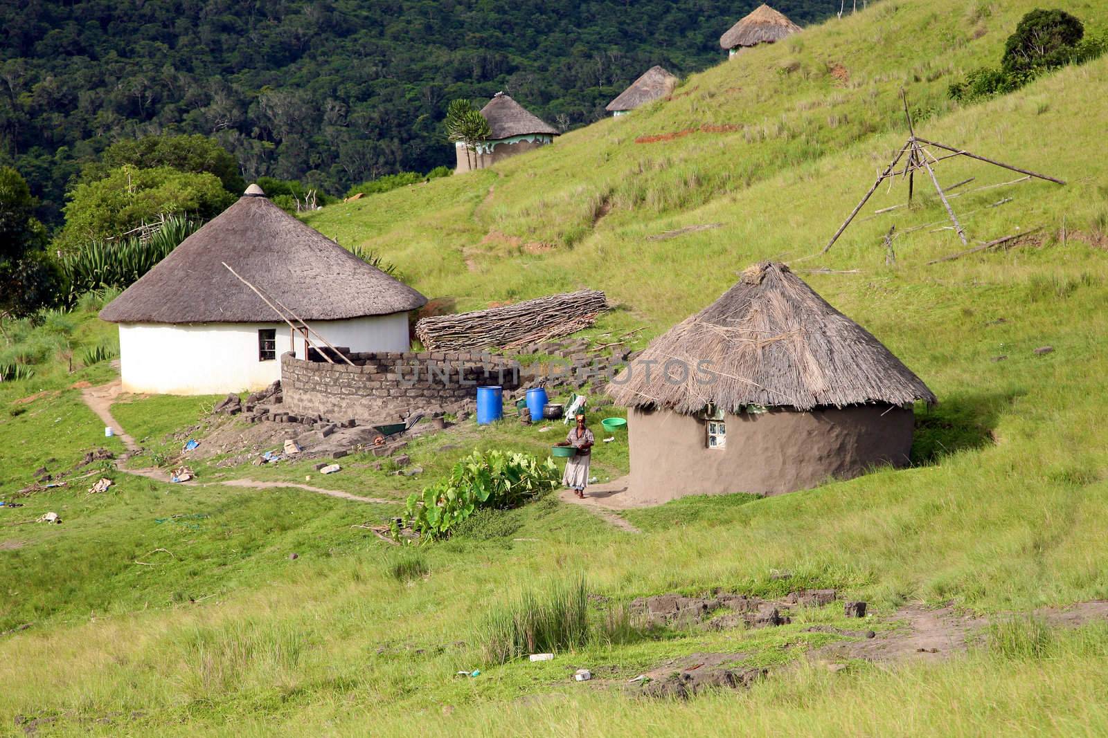 Traditional houses in Coffee Bay - South Africa