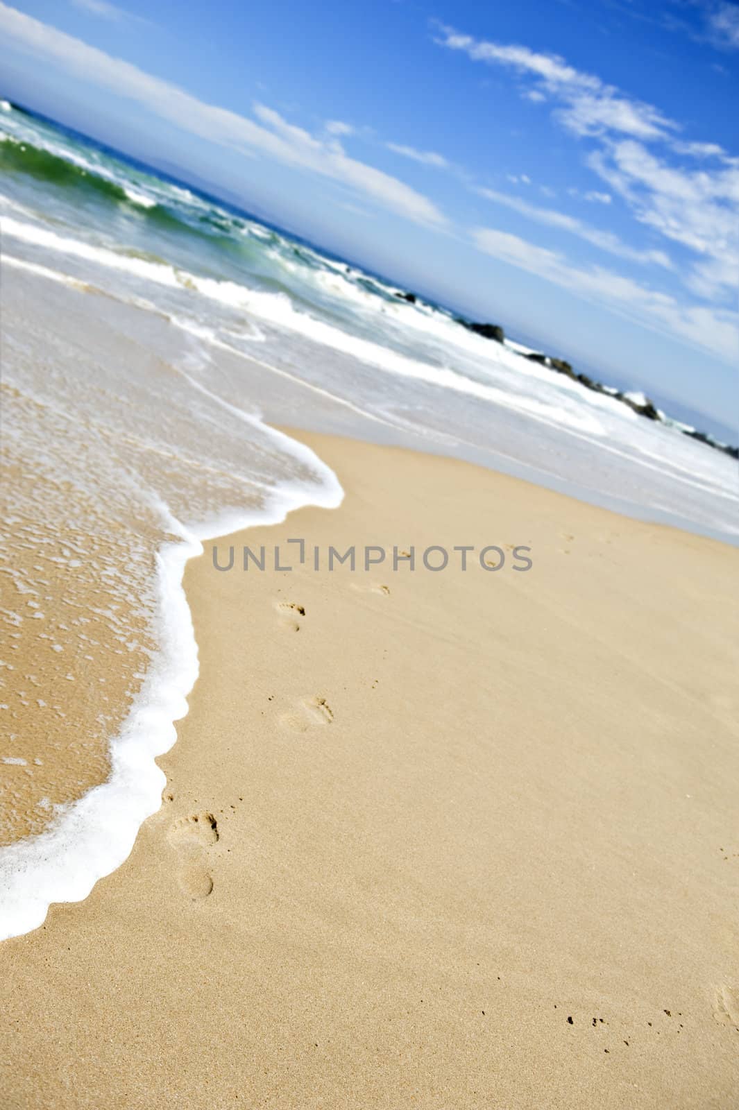 Open beach on a tropical island