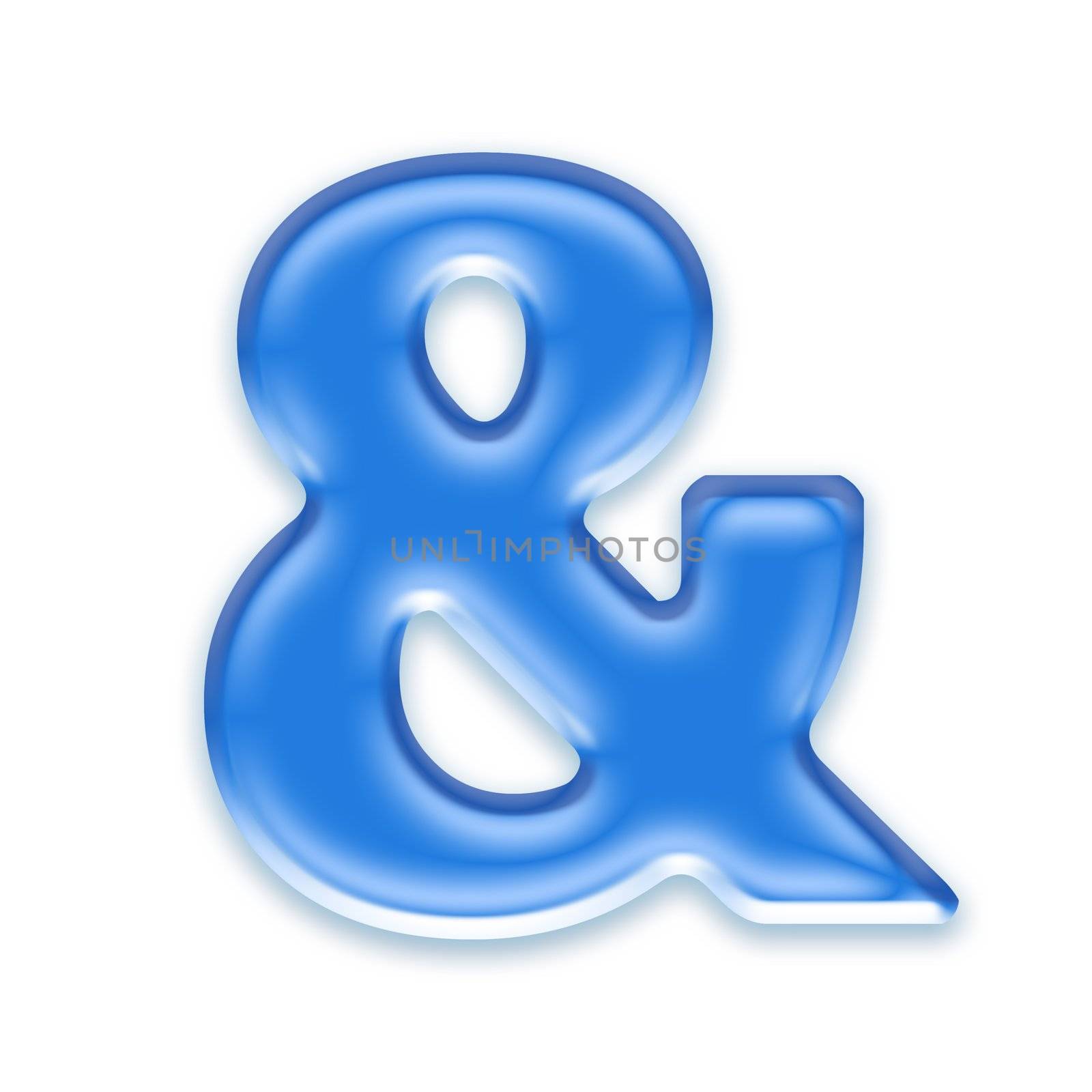 Aqua sign isolated on a white background