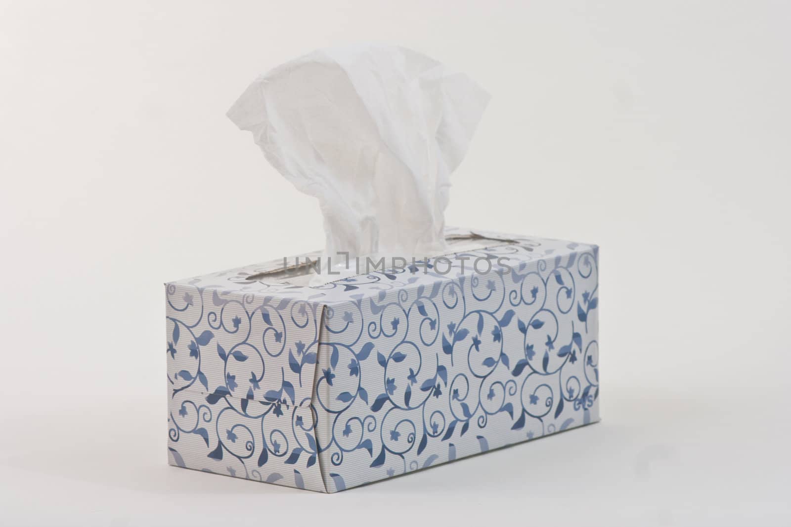 Tissue exposed from the box.