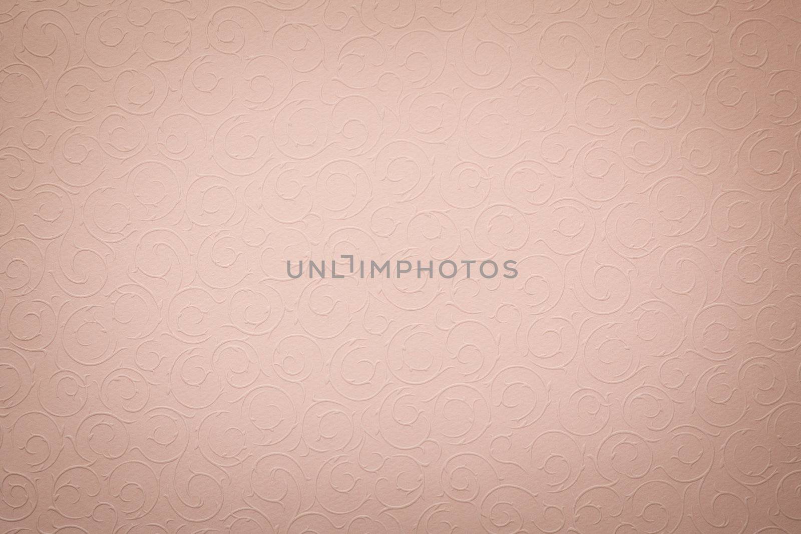vintage faded light pink background with round organic ornaments
