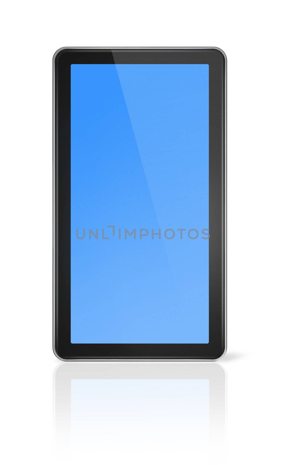 three dimensional mobile phone isolated on white whith clipping path