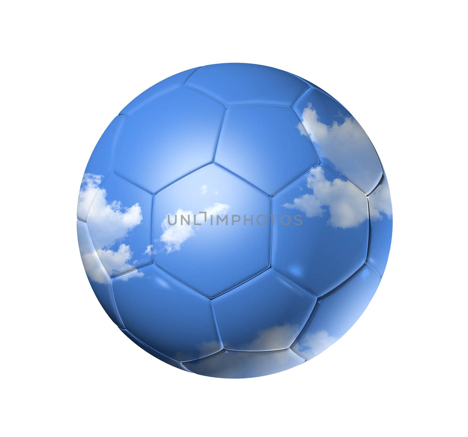 Sky on a soccer football ball by daboost