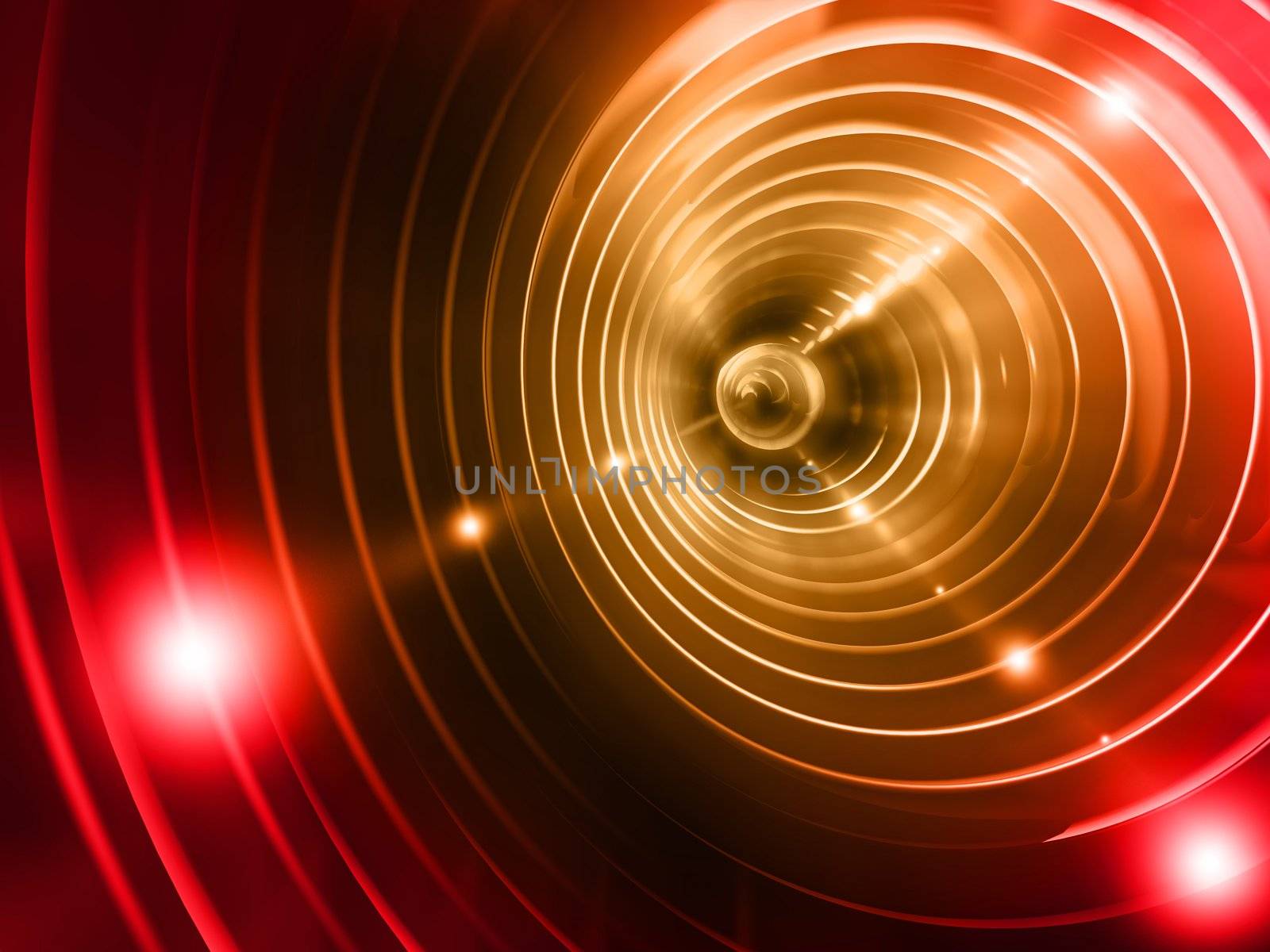 Abstract background - 3d glowing tunnel