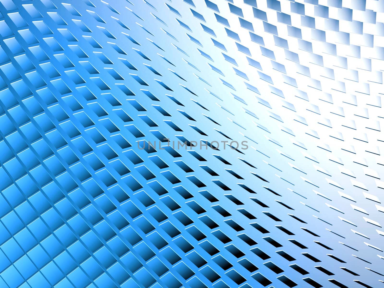 An abstract 3d blue background