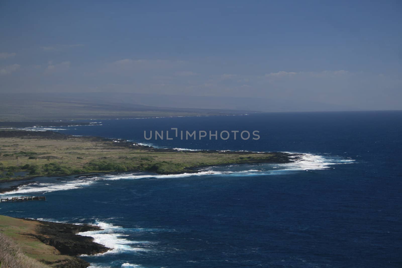 scenic view along coastline of Big Island Hawaii