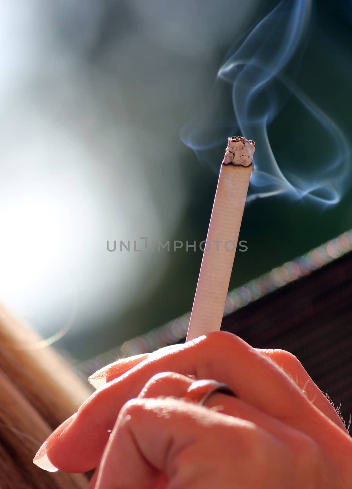 smoking cigarette by Hasenonkel