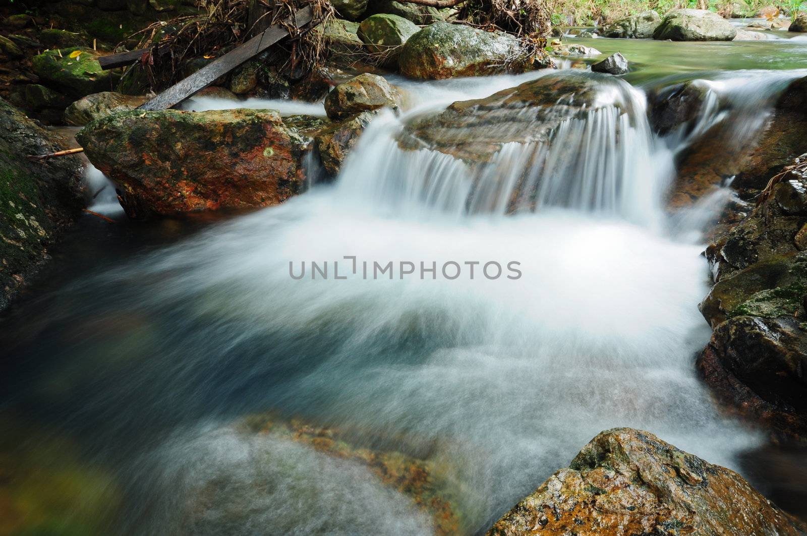 Waterfall in south of Thailand