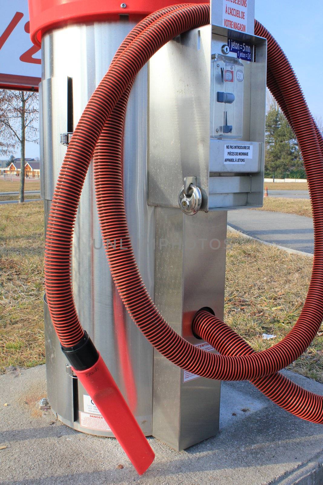 vacuum cleaner red and grey