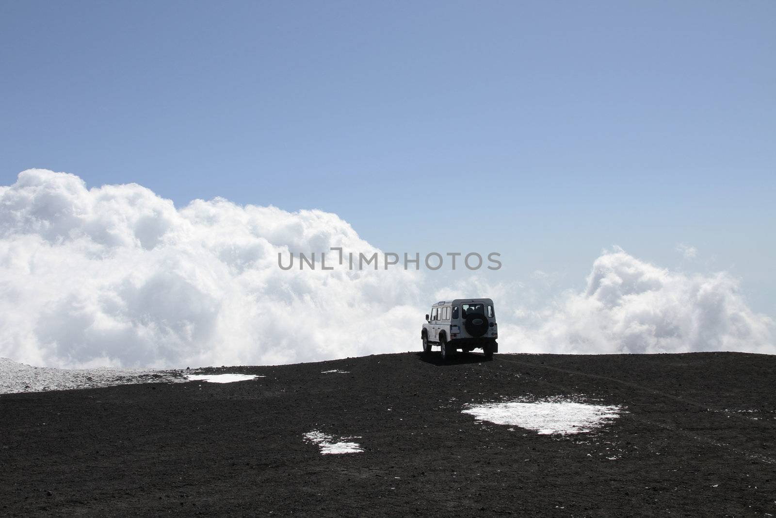off-road Vehicle on Mt Etna volcano by daboost