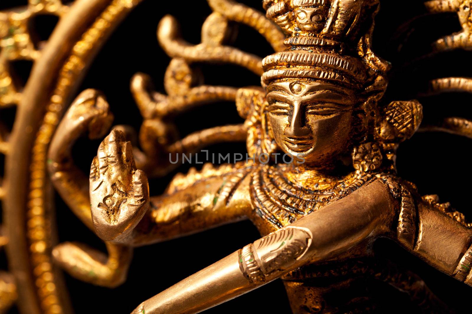 Statue of indian hindu god Shiva Nataraja - Lord of Dance by dimol