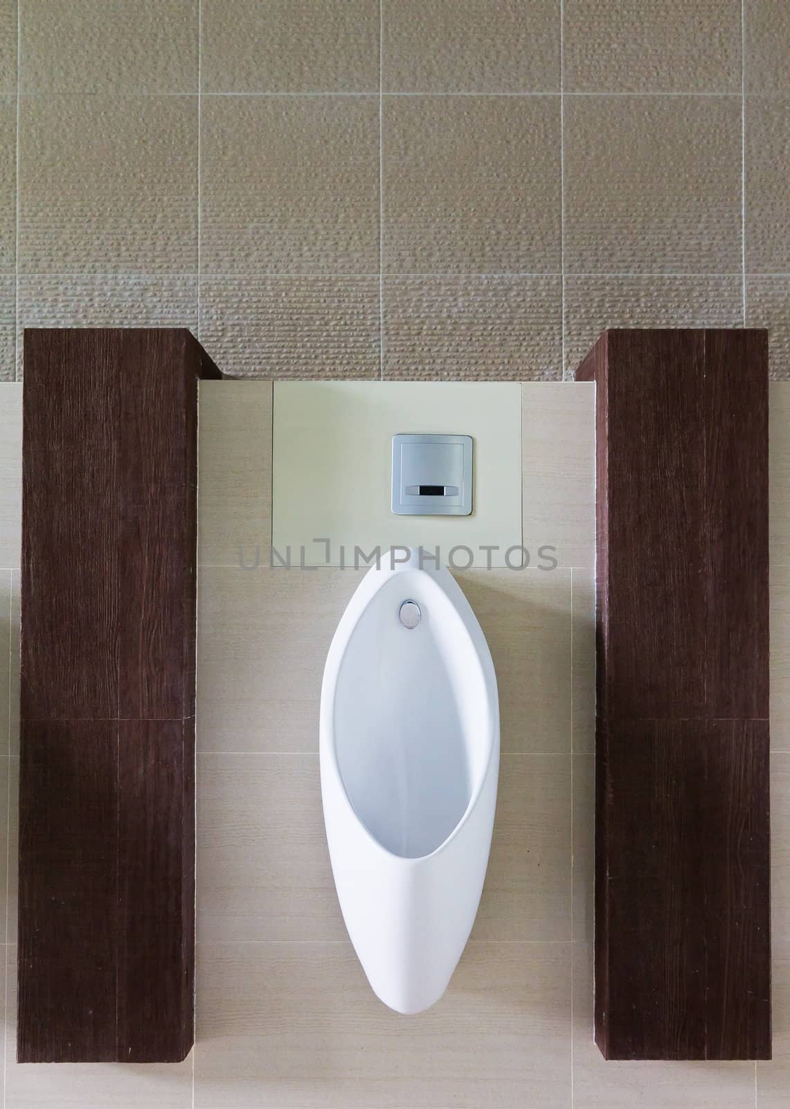 Urinals in the men's bathroom.