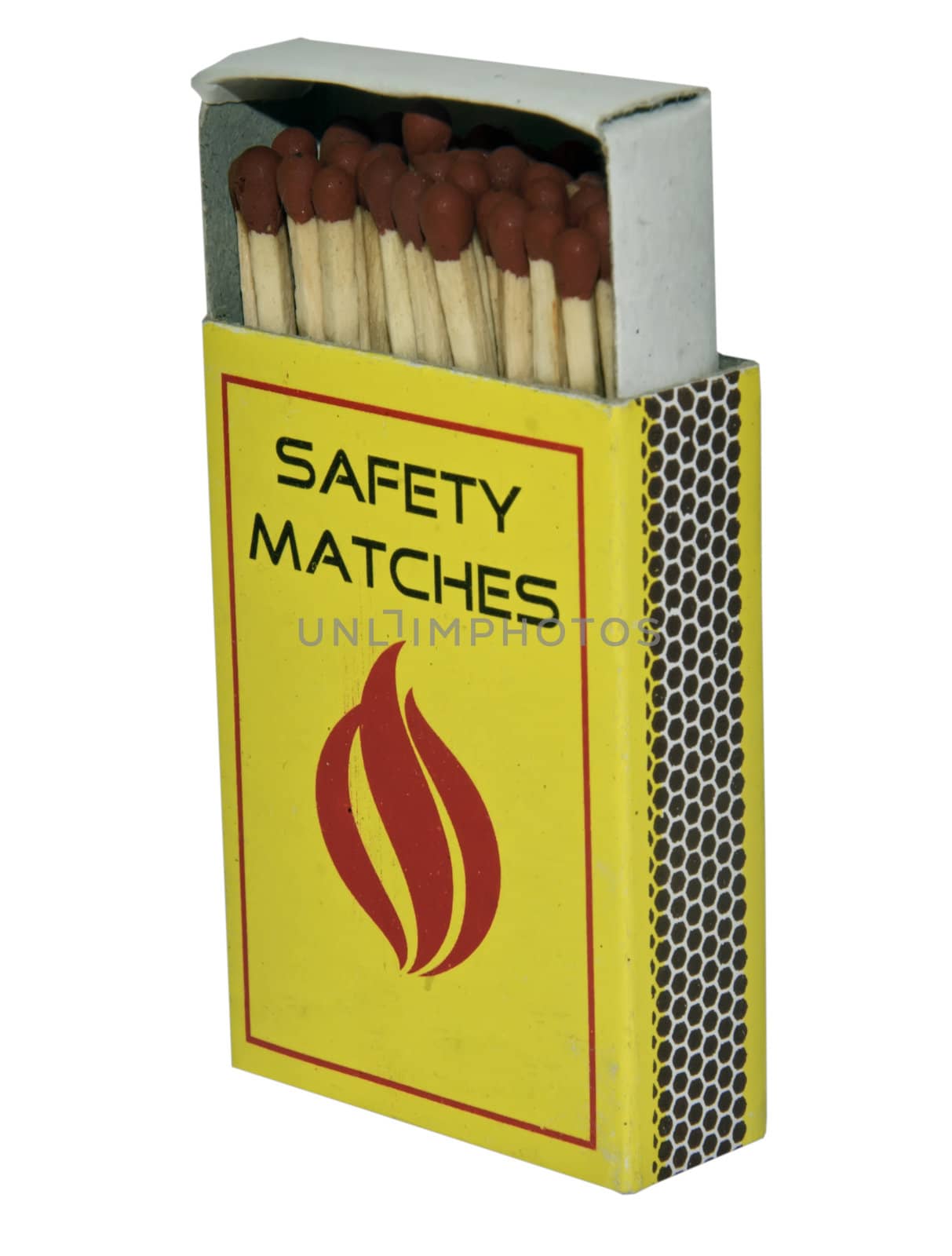 Isolated safety matches on white background by dmitrimaruta