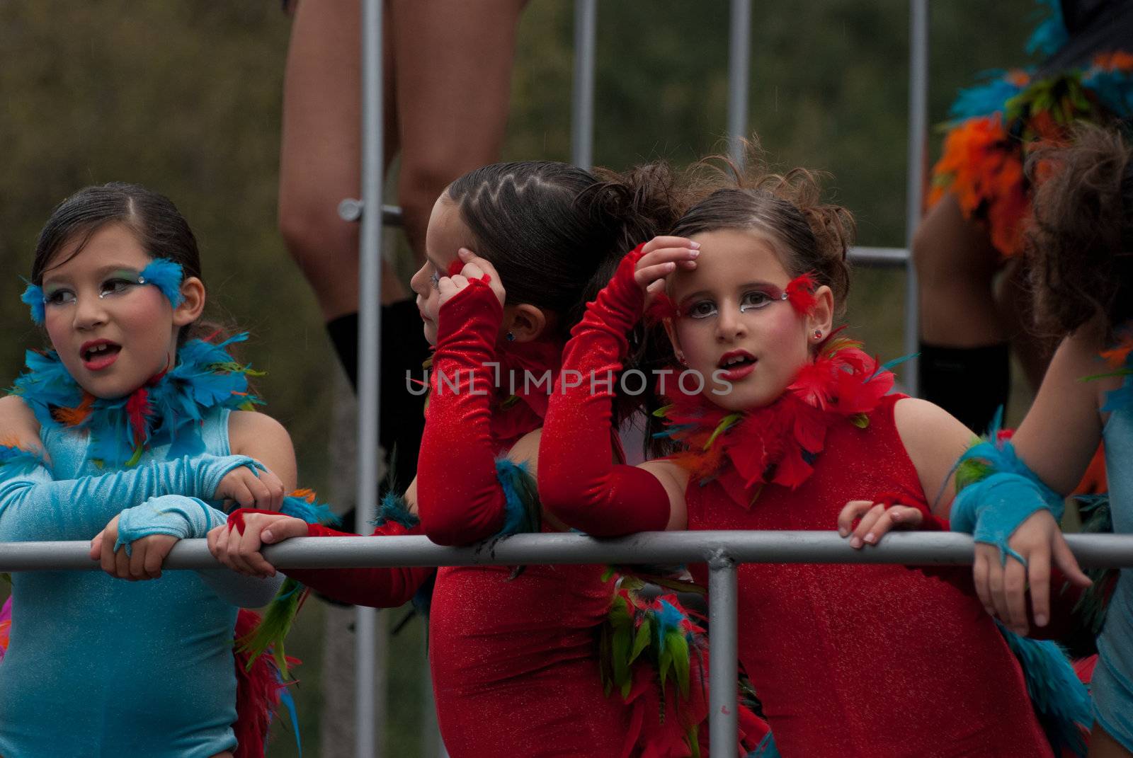 OVAR, PORTUGAL - MARCH 8: Group 'Melindrosas'  during the Carnival Parade on March 8, 2011 in Ovar, Portugal.