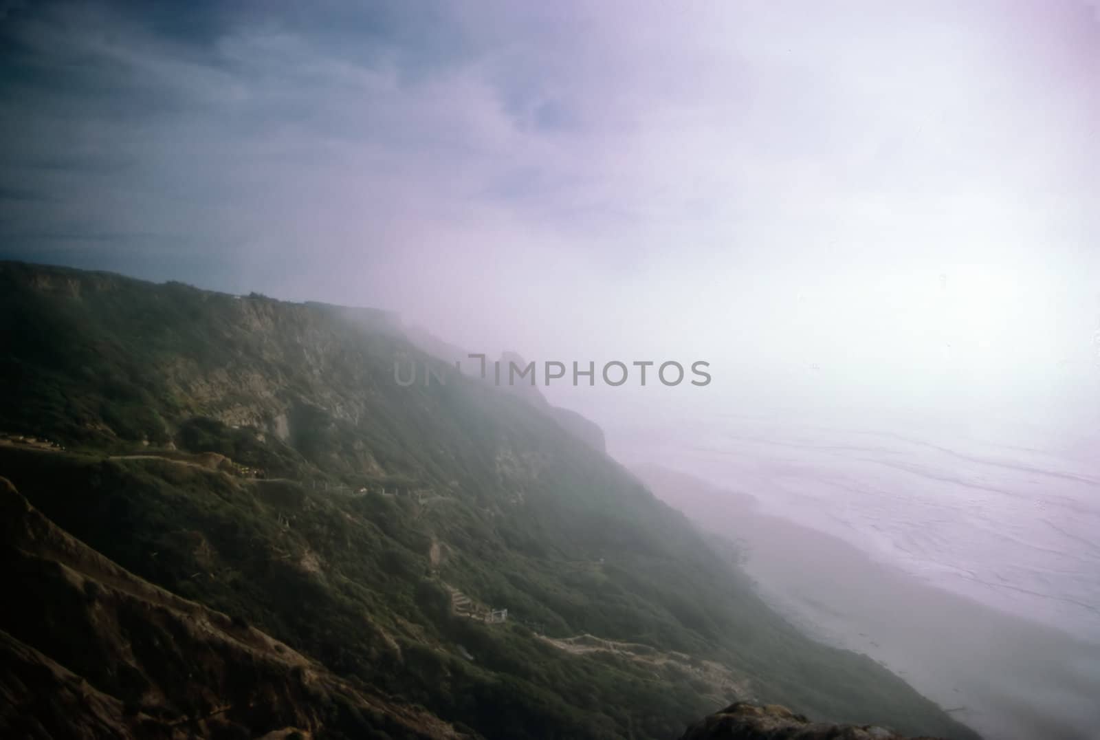 Foggy Coast in California