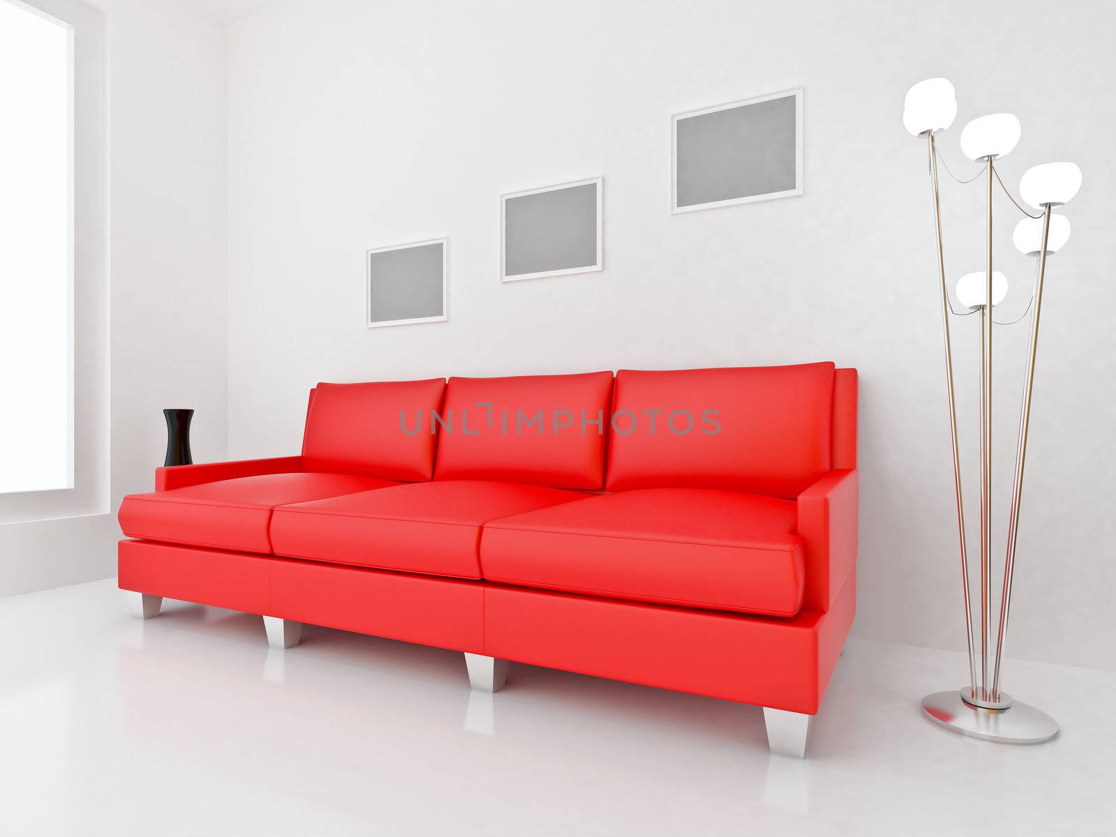 3d render home Interior. High resolution image. Apartments in a modern style.