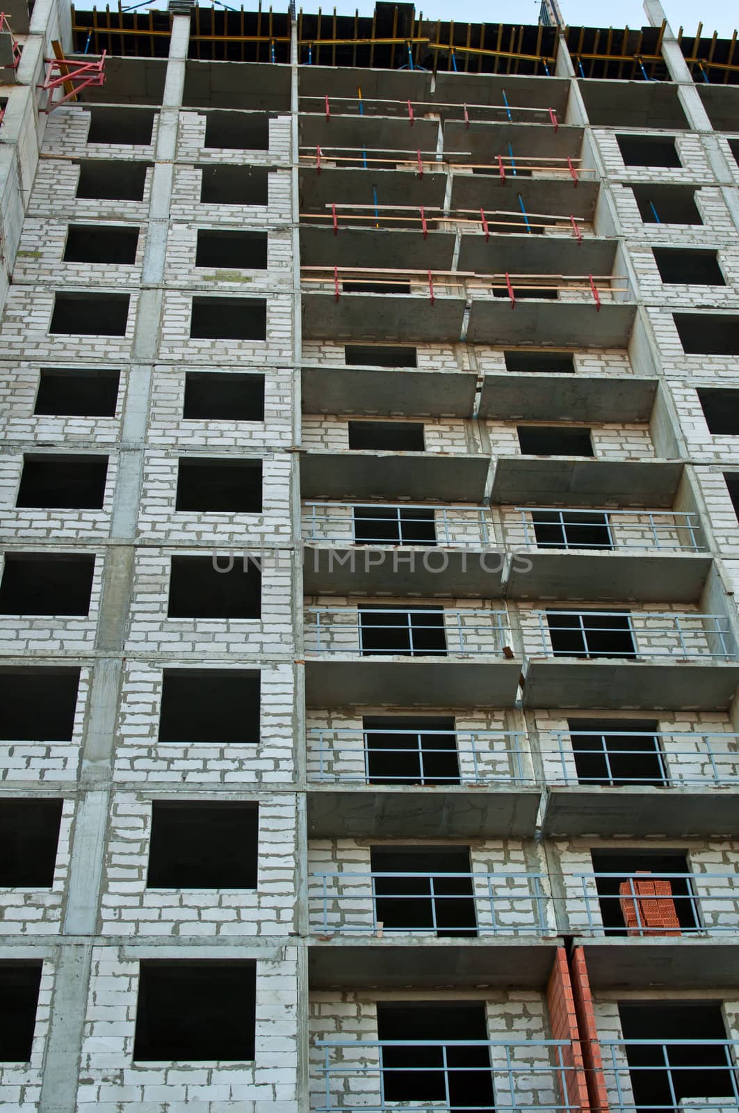 Construction work site. The city of Kaliningrad. Russian Federation.