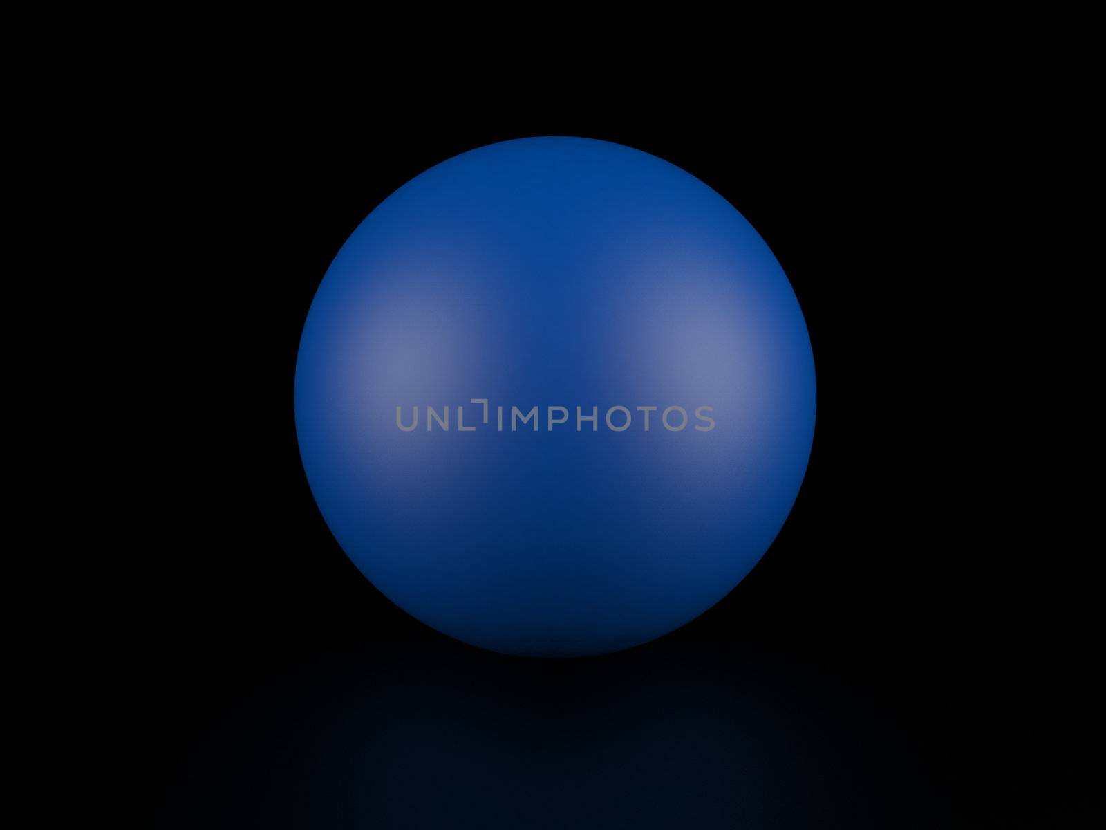 High resolution image. 3d render. Ball on a black background.