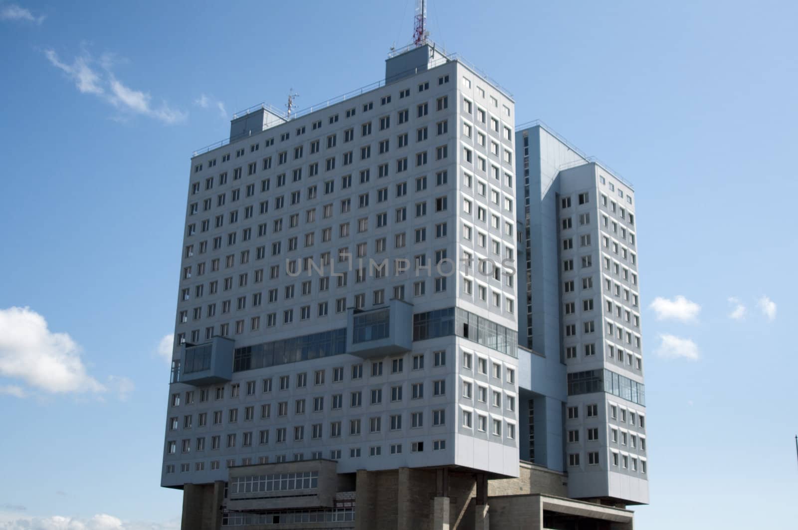 High resolution image. The big building in the city of Kaliningrad. Russia.