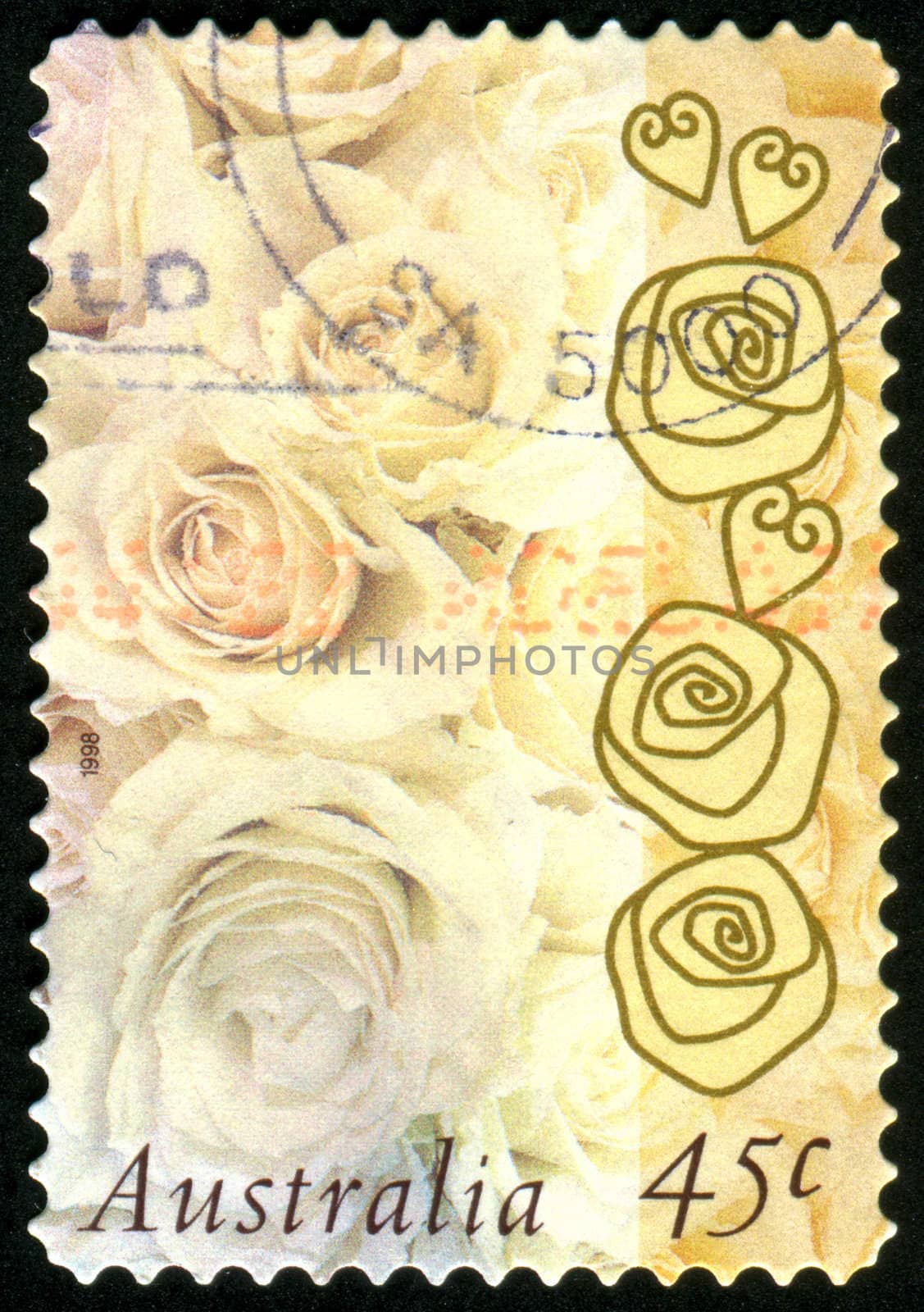 AUSTRALIA - CIRCA 1998: stamp printed by Australia, shows Roses, circa 1998