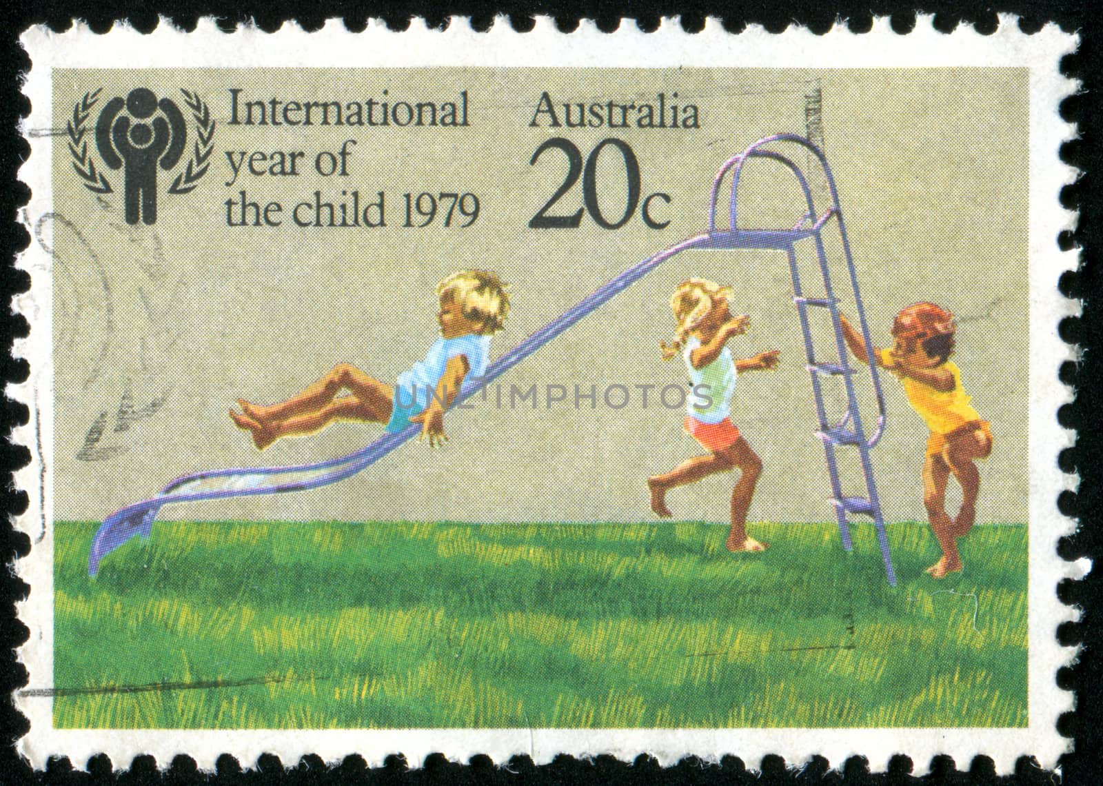 AUSTRALIA - CIRCA 1979: stamp printed by Australia, shows Children Playing, circa 1979