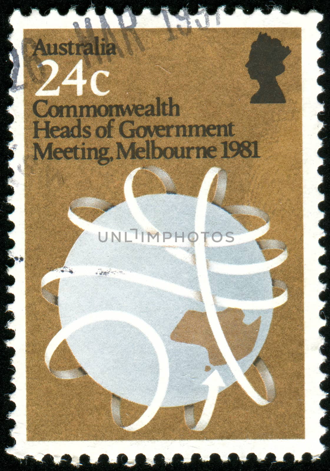 AUSTRALIA - CIRCA 1981: stamp printed by Australia, shows Globe, circa 1981
