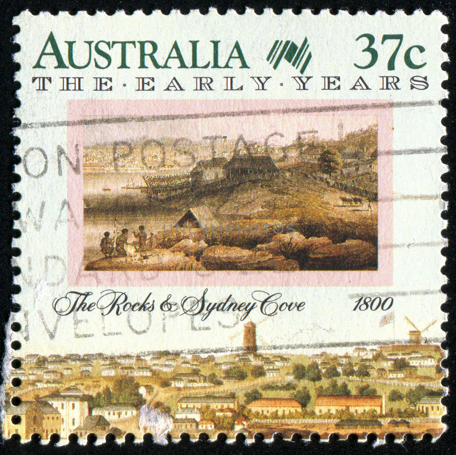 AUSTRALIA - CIRCA 1988: stamp printed by Australia, shows Sydney, circa 1988