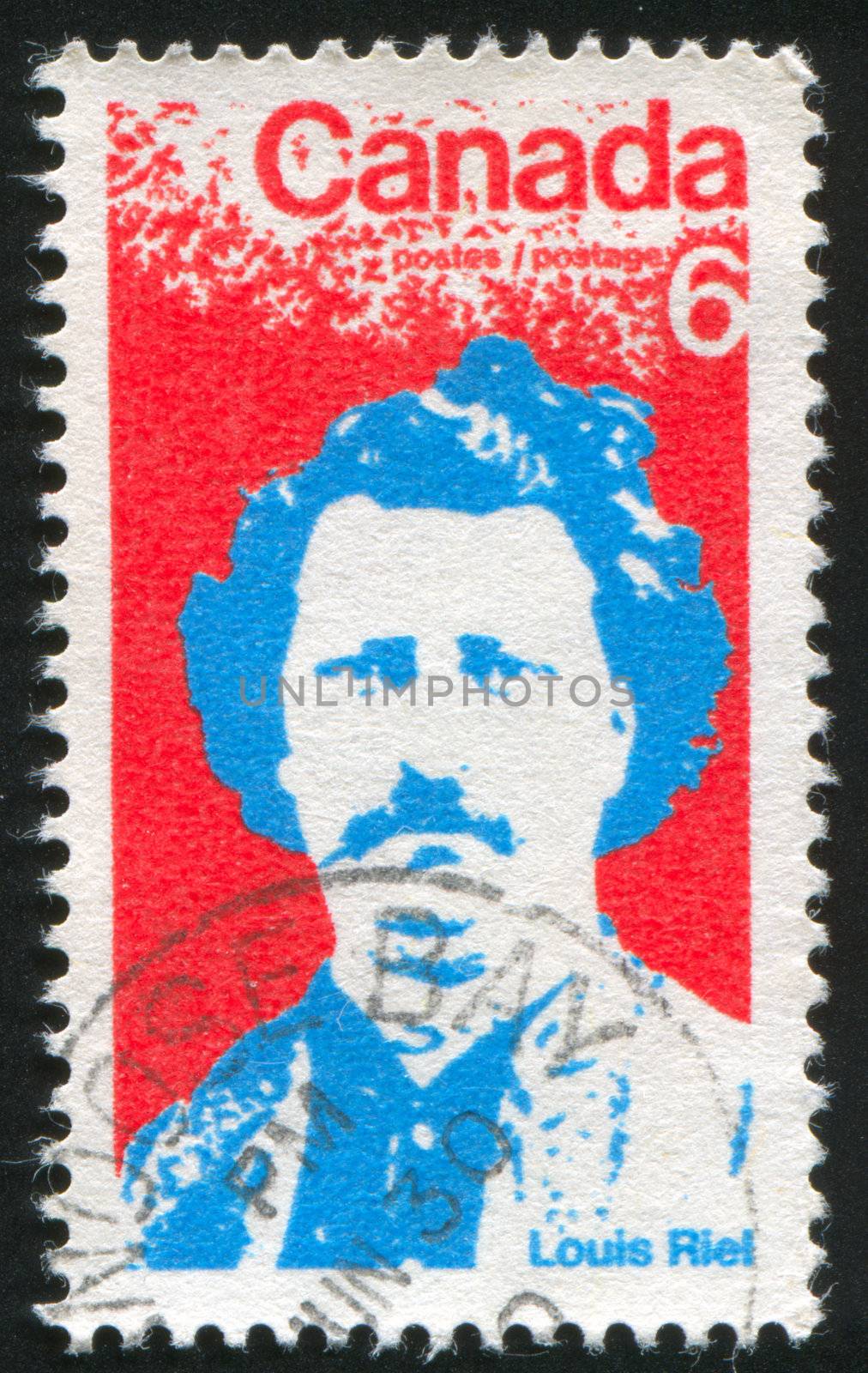 CANADA - CIRCA 1970: stamp printed by Canada, shows Louis Riel, circa 1970