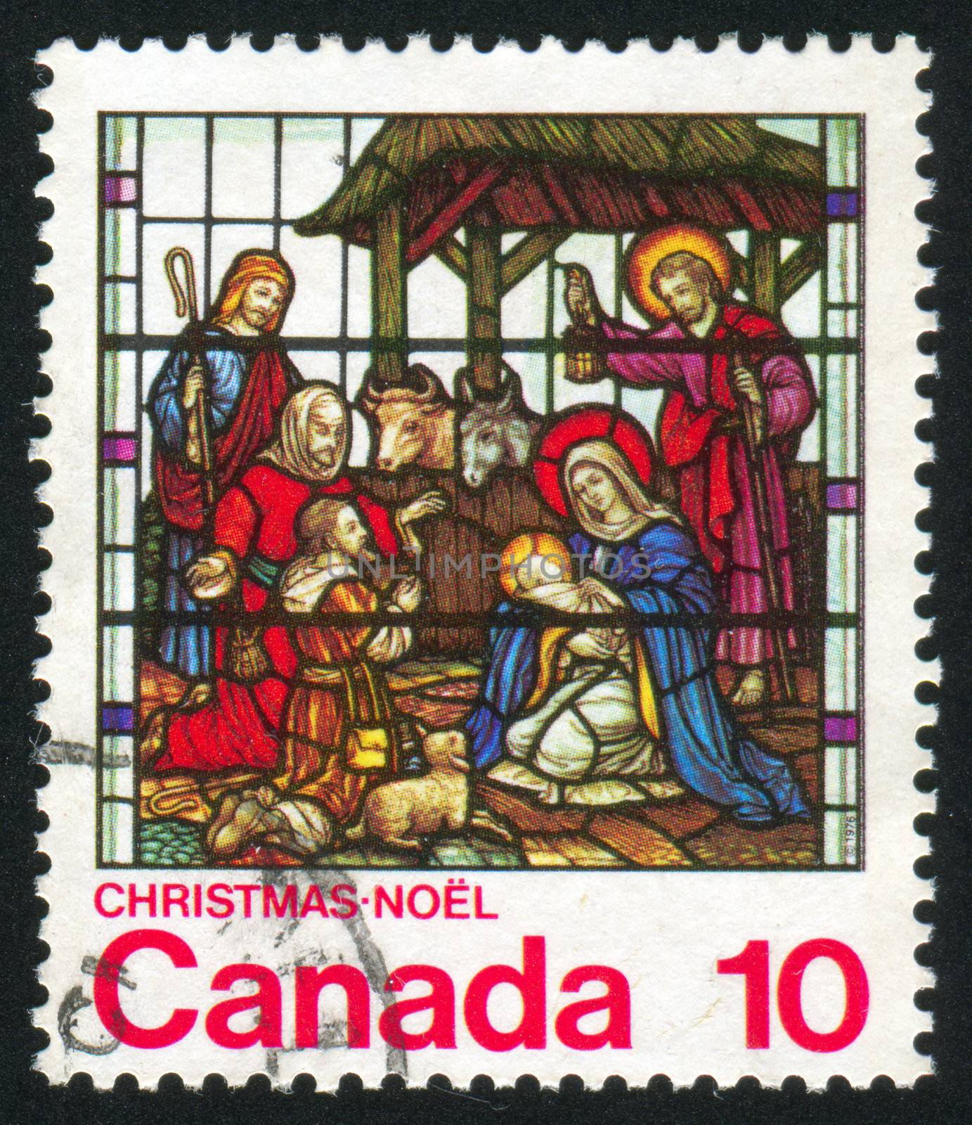 CANADA - CIRCA 1976: stamp printed by Canada, shows christmas, circa 1976