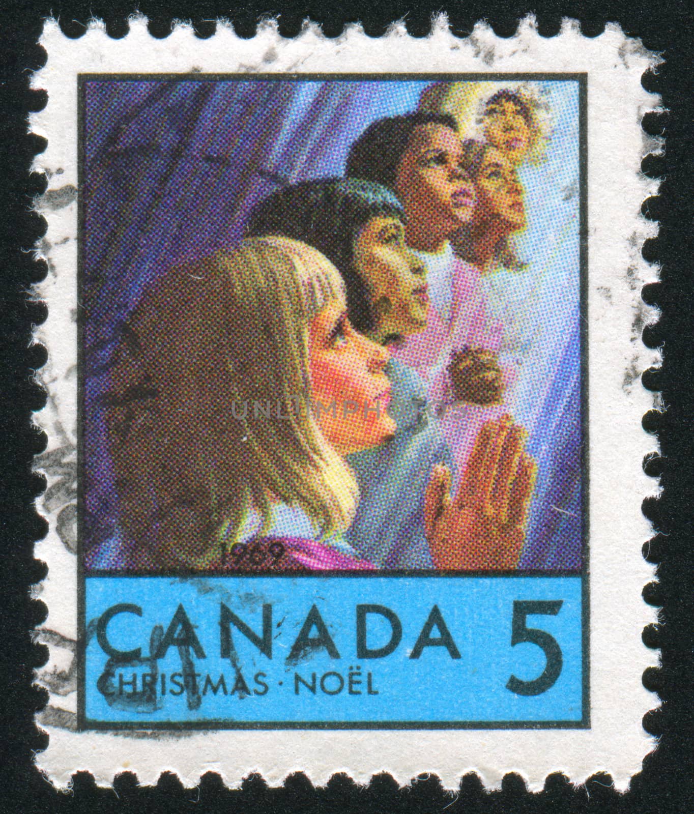 CANADA - CIRCA 1969: stamp printed by Canada, shows Children of Various, circa 1969