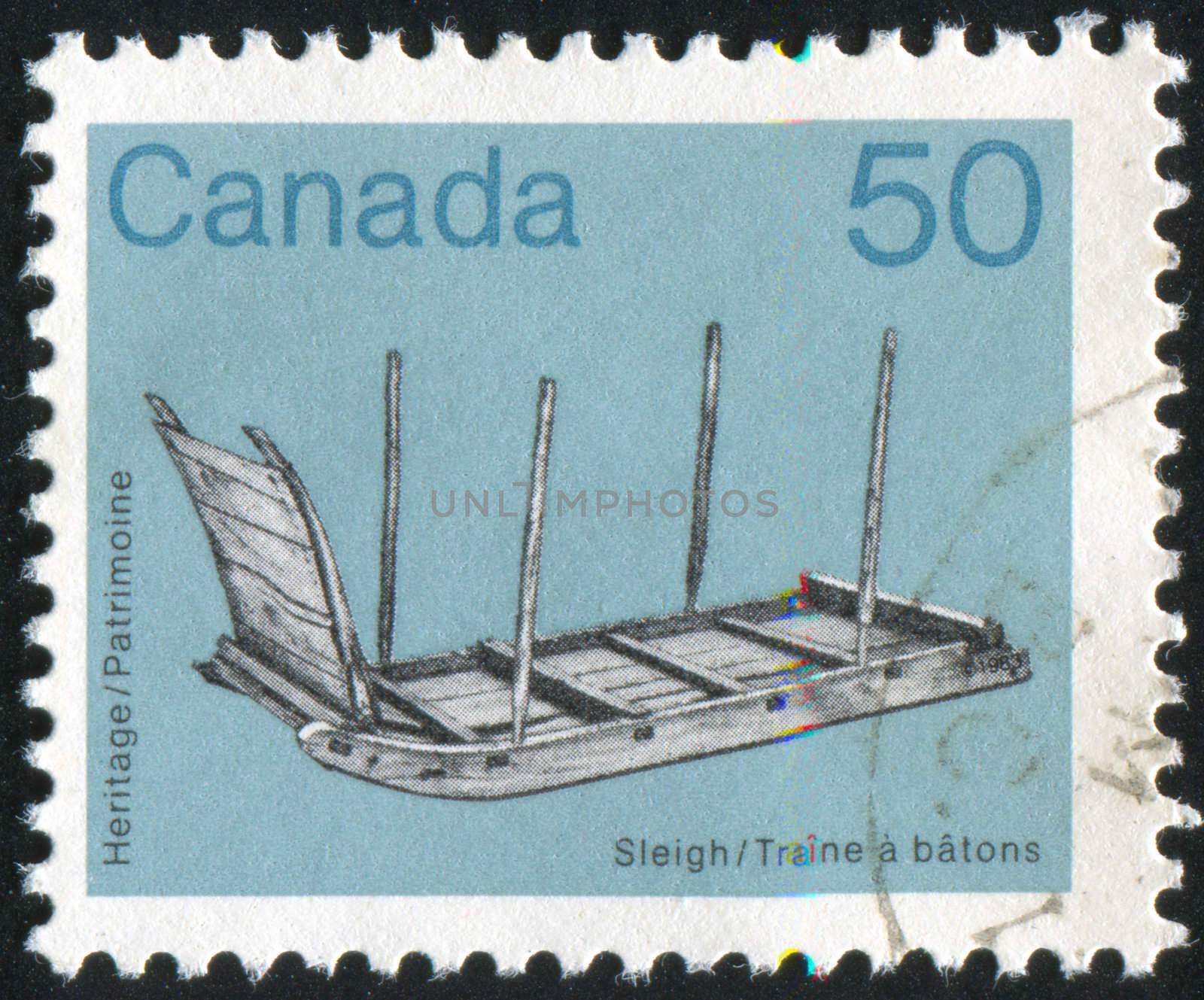 CANADA - CIRCA 1983: stamp printed by Canada, shows Artifact, circa 1983