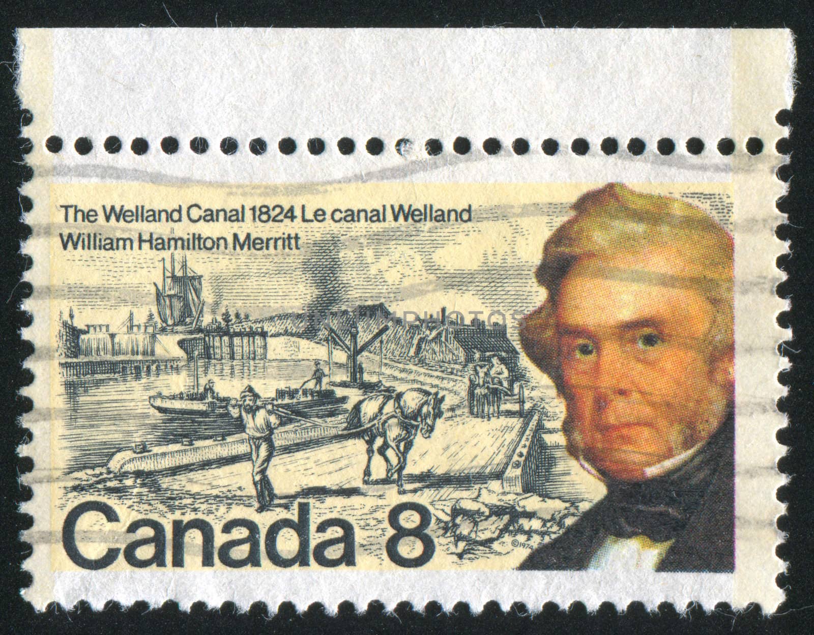 CANADA - CIRCA 1974: stamp printed by Canada, shows William Hamilton Merritt, circa 1974