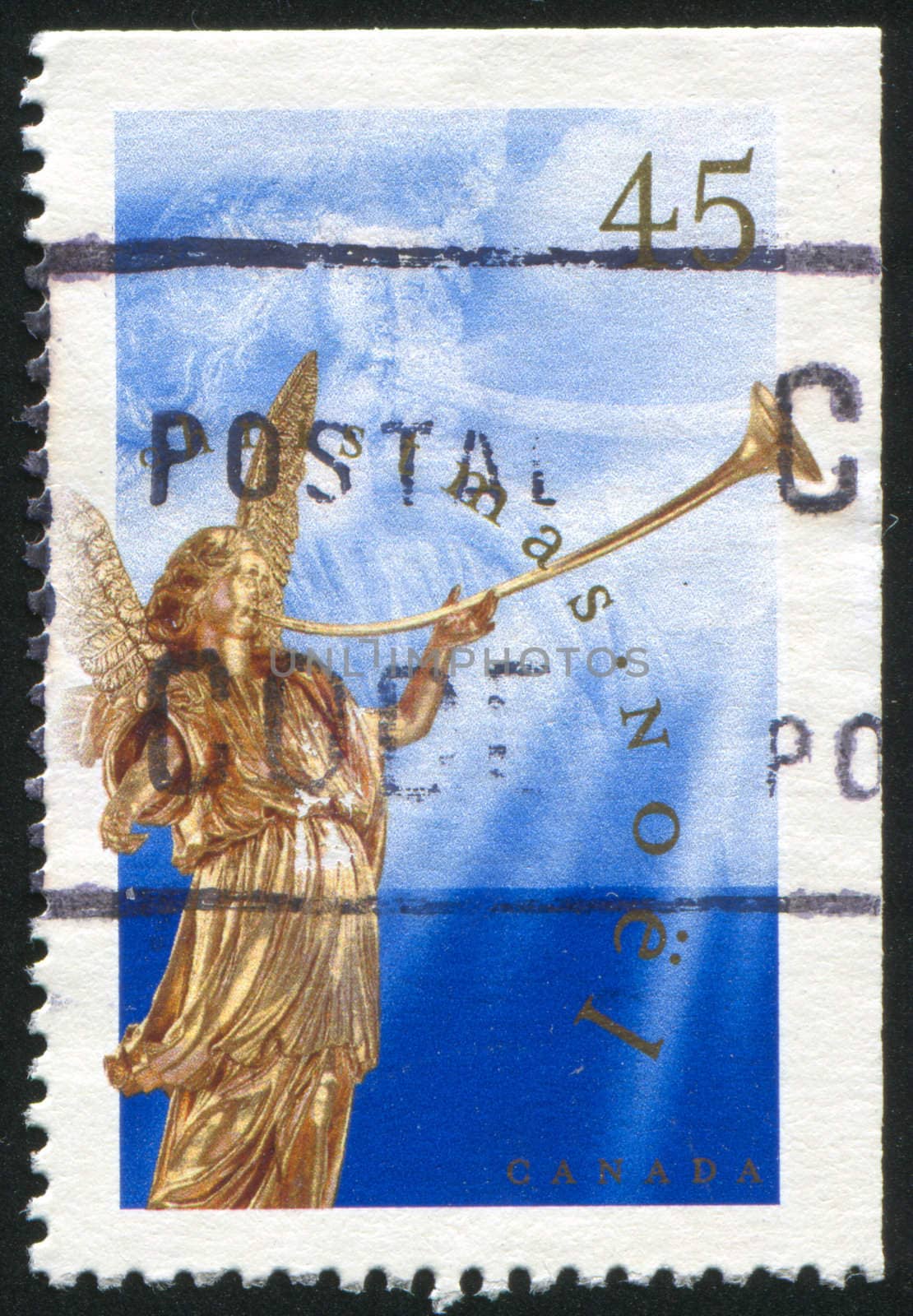 CANADA - CIRCA 1998: stamp printed by Canada, shows Sculpted angels, circa 1998