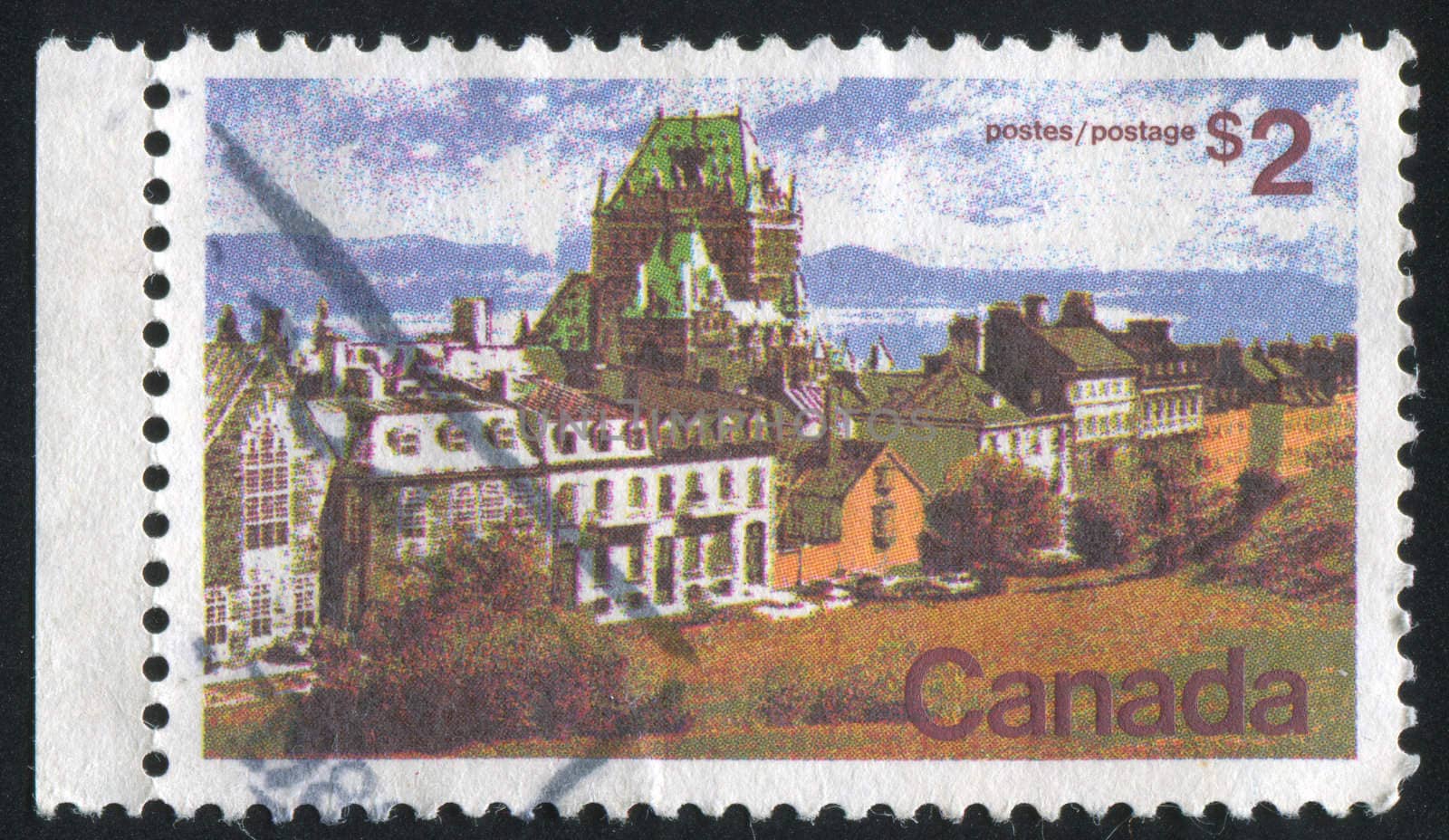 CANADA - CIRCA 1976: stamp printed by Canada, shows ancient architecture, circa 1976