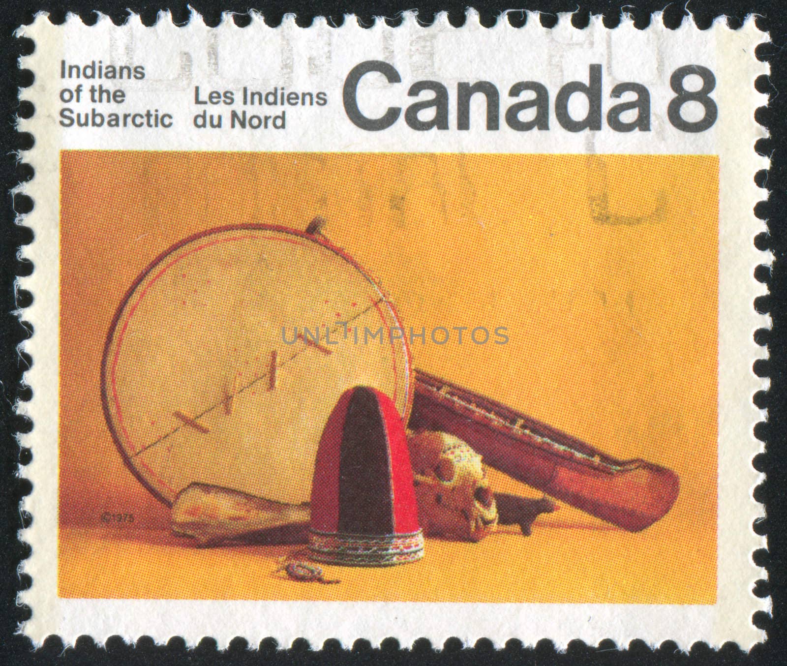 CANADA - CIRCA 1975: stamp printed by Canada, shows Subarctic Indians, circa 1975