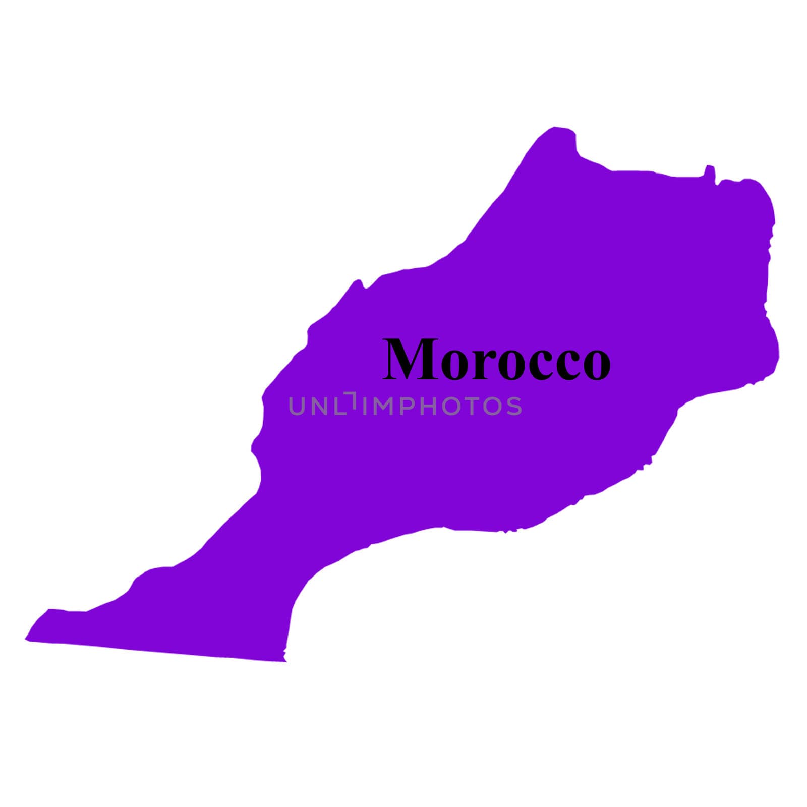 Morocco map by rook