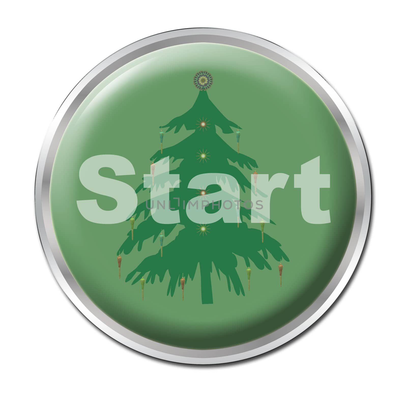 Button To Start Christmas by werg