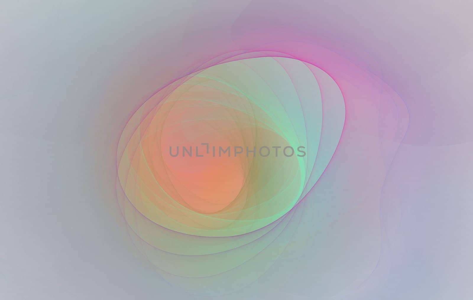 abstract spiral flame on the white background