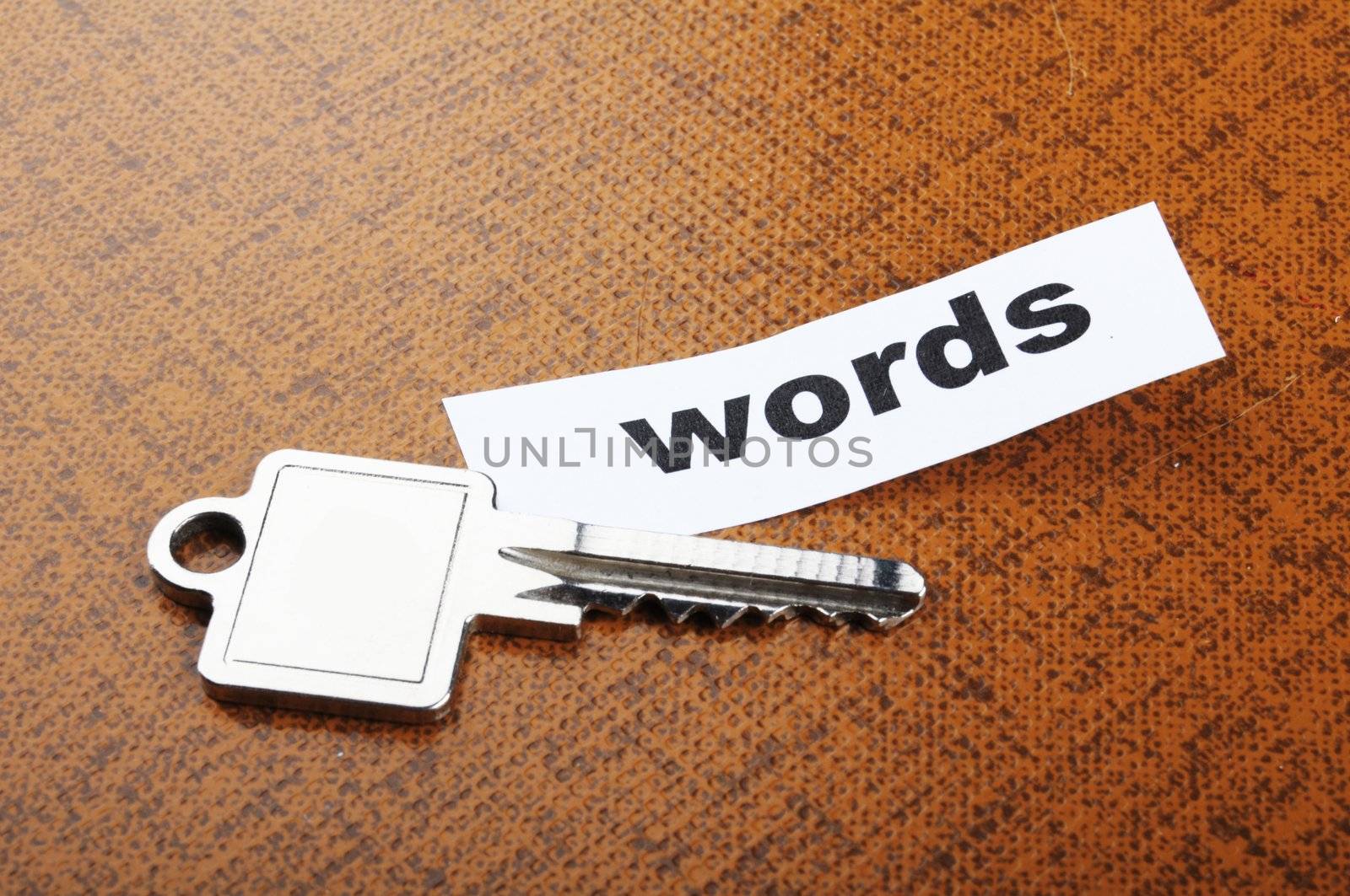 keywords metadata or seo concept with key and word