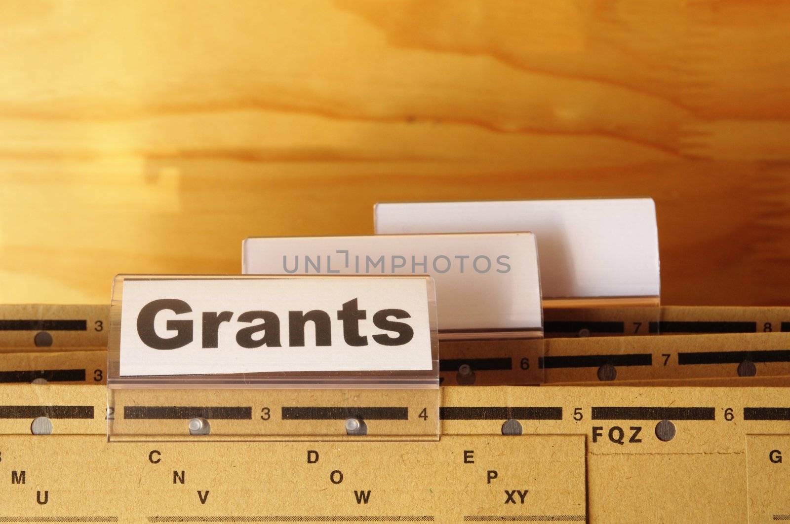 grants word on paper folder showing scholarship or higher education concept