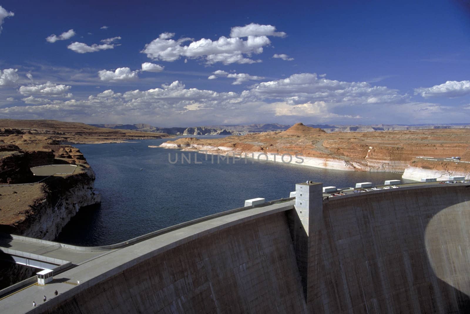 Glen Canyon Dam and Lake Powell in Arizona