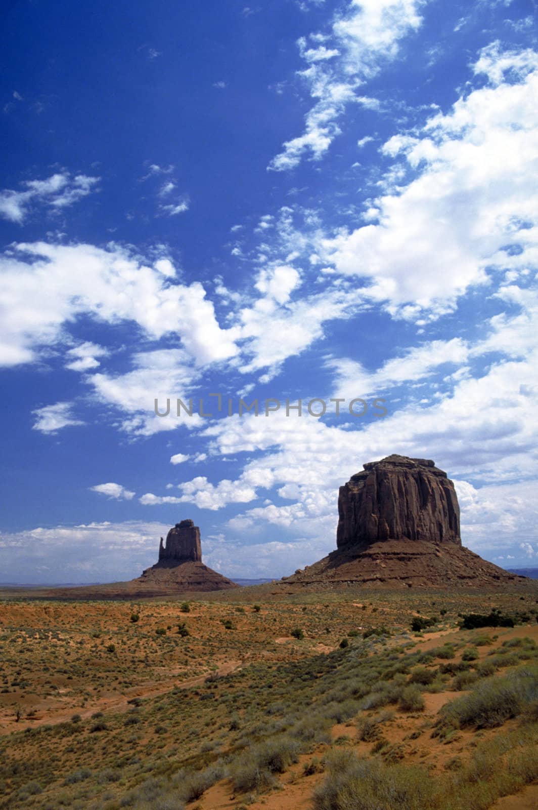 Mittens in Monument Valley, Arizona