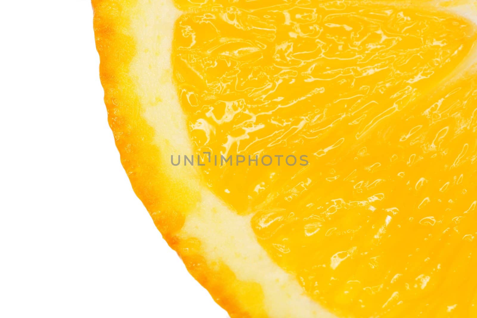 Orange slice isolated on a white background