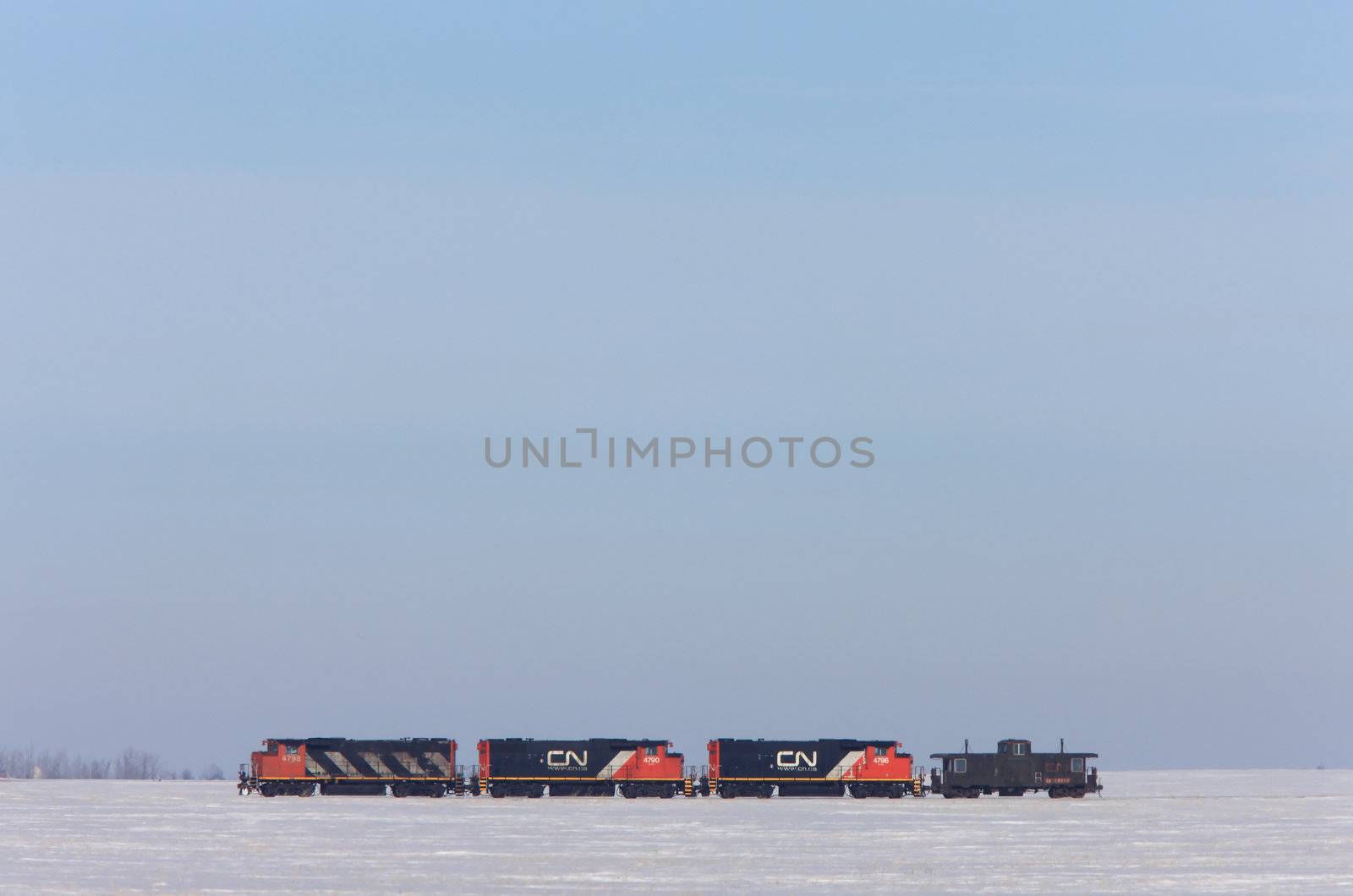 Train in Winter Canada
