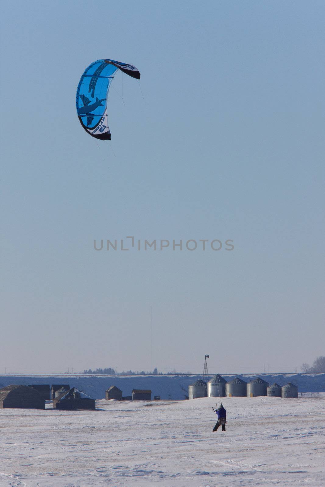 parasail snowboarding by pictureguy