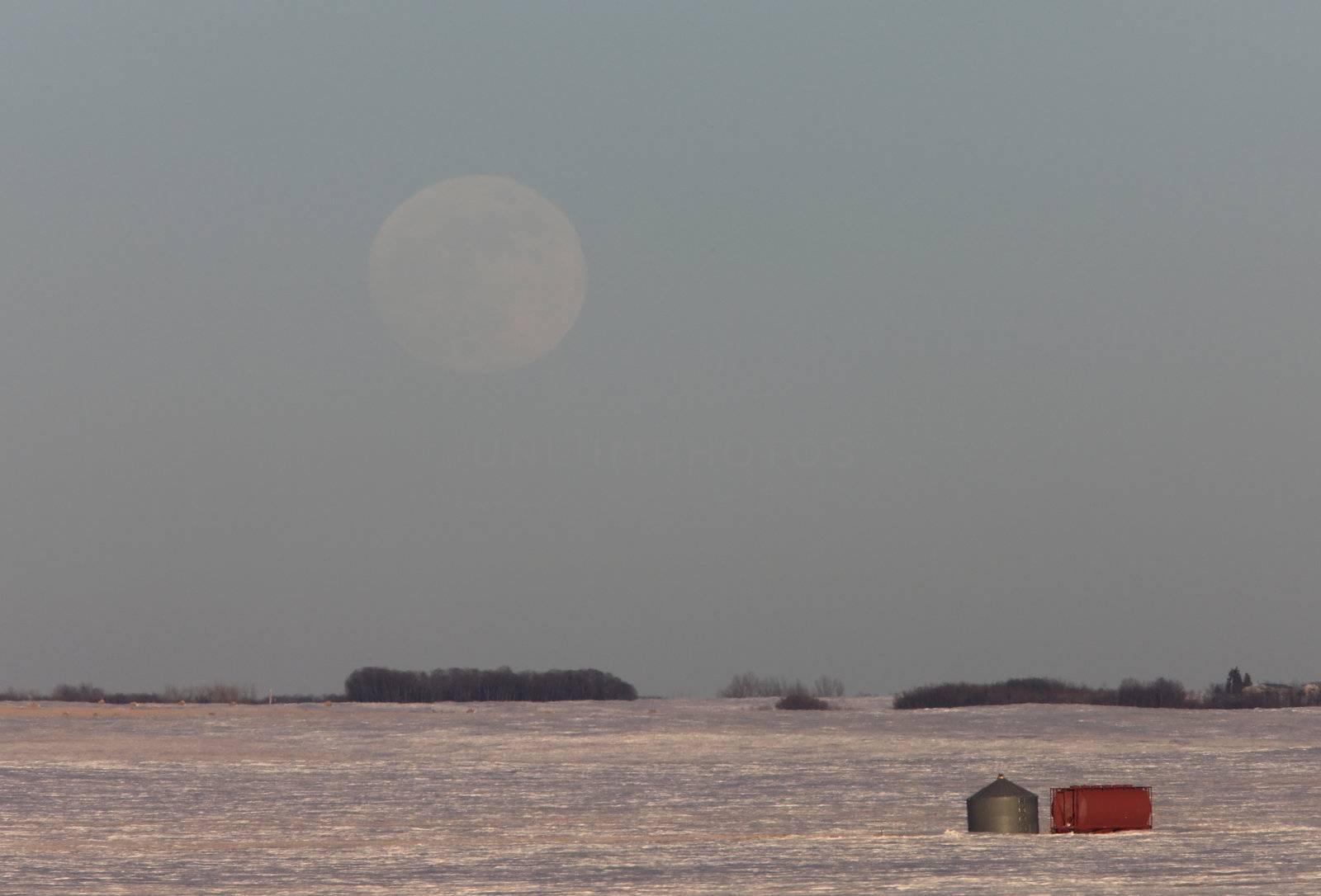 Full Moon in Winter Canada