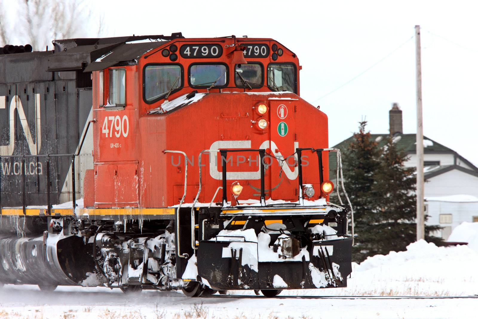 Train in Winter Canada